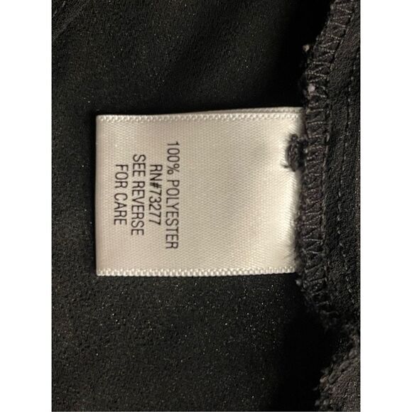 SIMPLY VERA VERA WANG | SHEER SLEEVELESS ASYMMETRICAL FLOATING FLOWERS BLOUSE TO - Picture 6 of 7